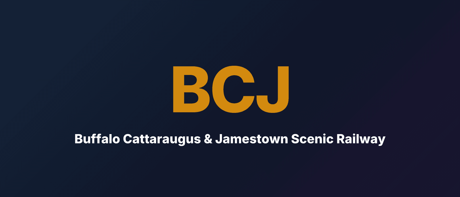 Buffalo Cattaraugus & Jamestown Scenic Railway