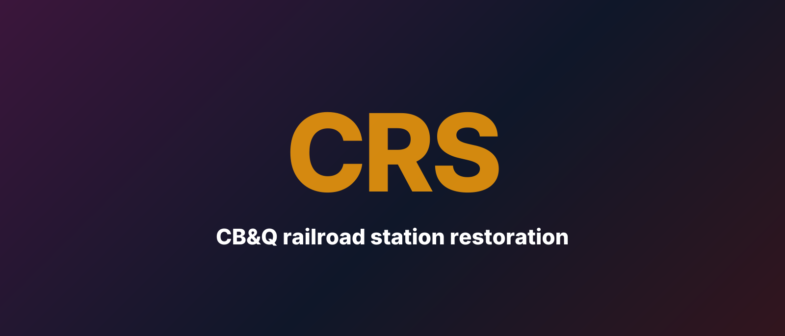 CB&Q railroad station restoration
