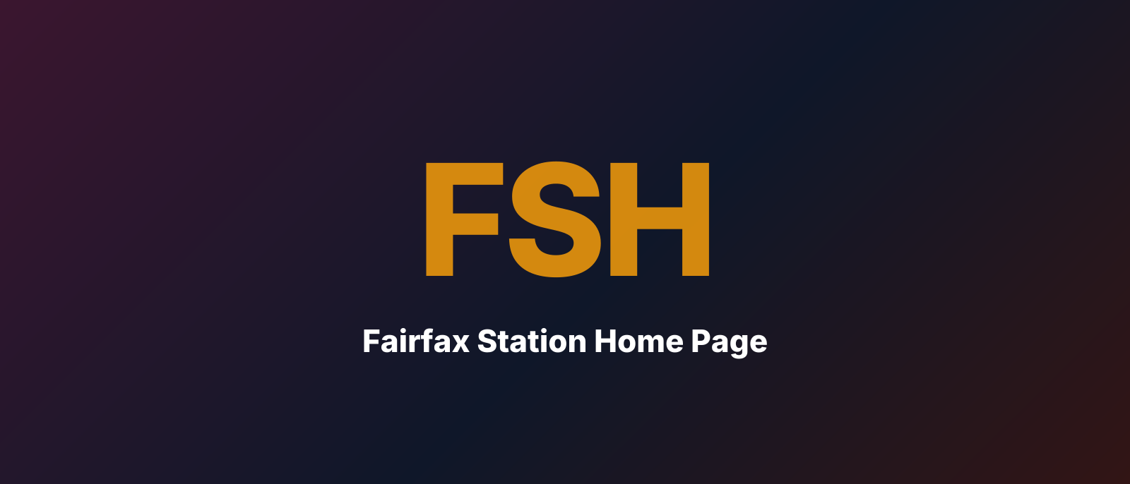 Fairfax Station Home Page