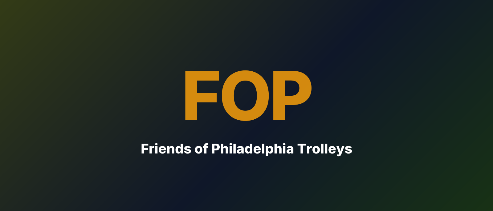 Friends of Philadelphia Trolleys