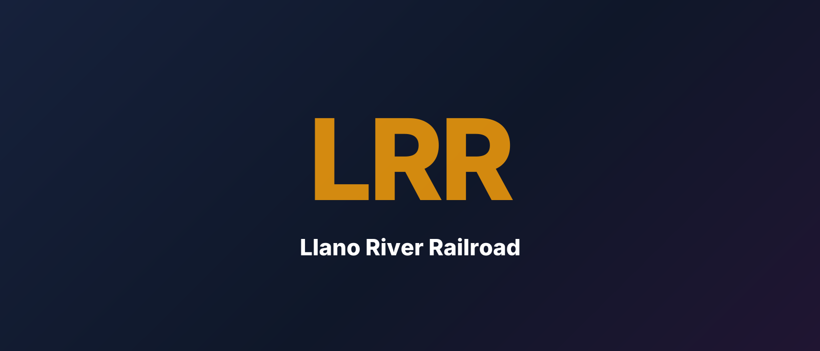 Llano River Railroad