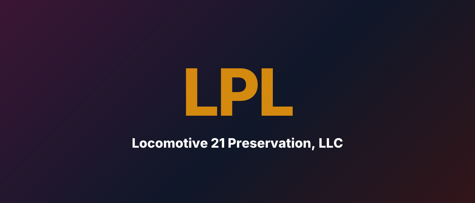 Locomotive 21 Preservation, LLC
