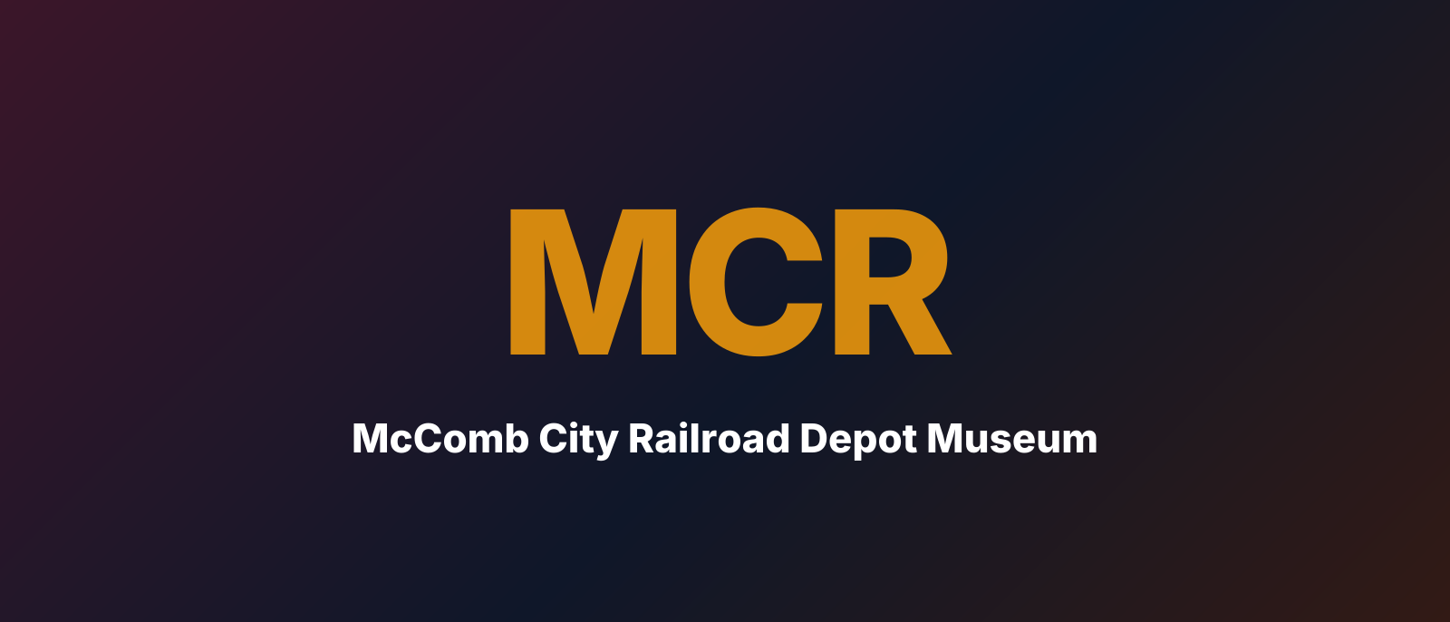 McComb City Railroad Depot Museum