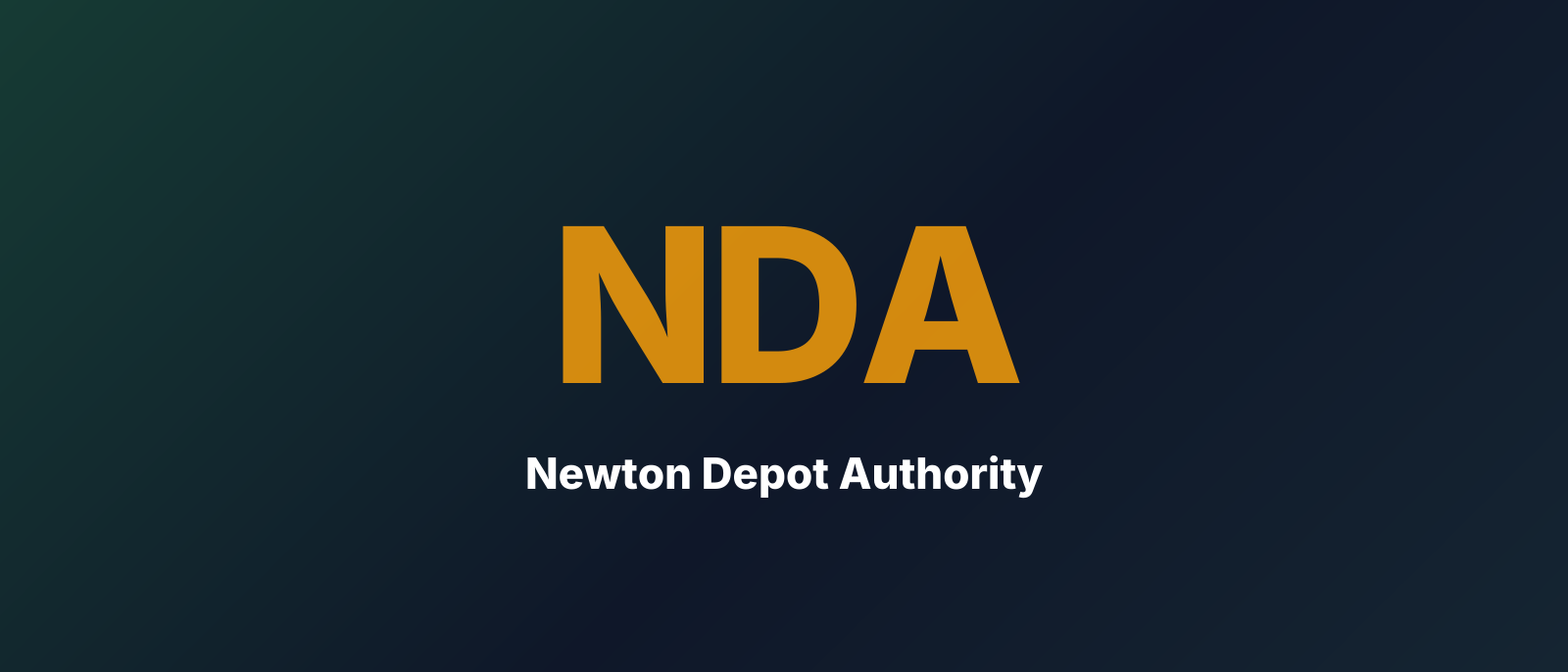 Newton Depot Authority