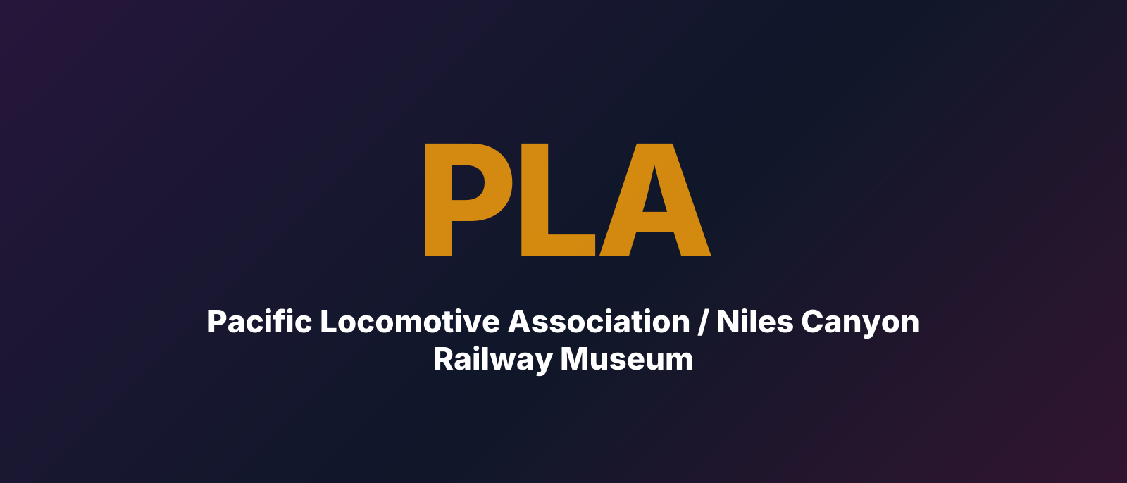 Pacific Locomotive Association / Niles Canyon Railway Museum