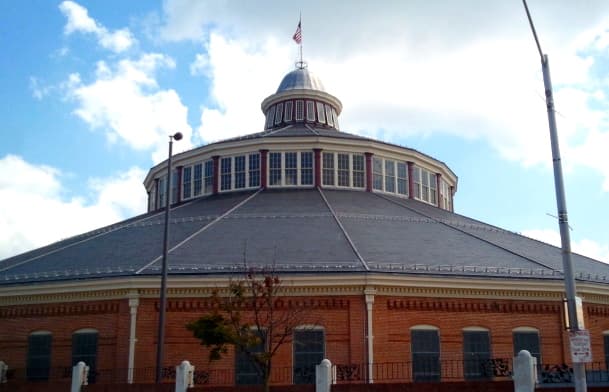 Exterior of the historic Mount Clare Roundhouse